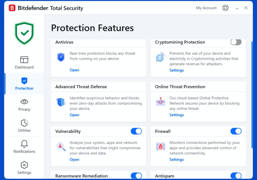 Bitdefender Total Security 2026 3 Years 1 To 15 Devices + Daily VPN