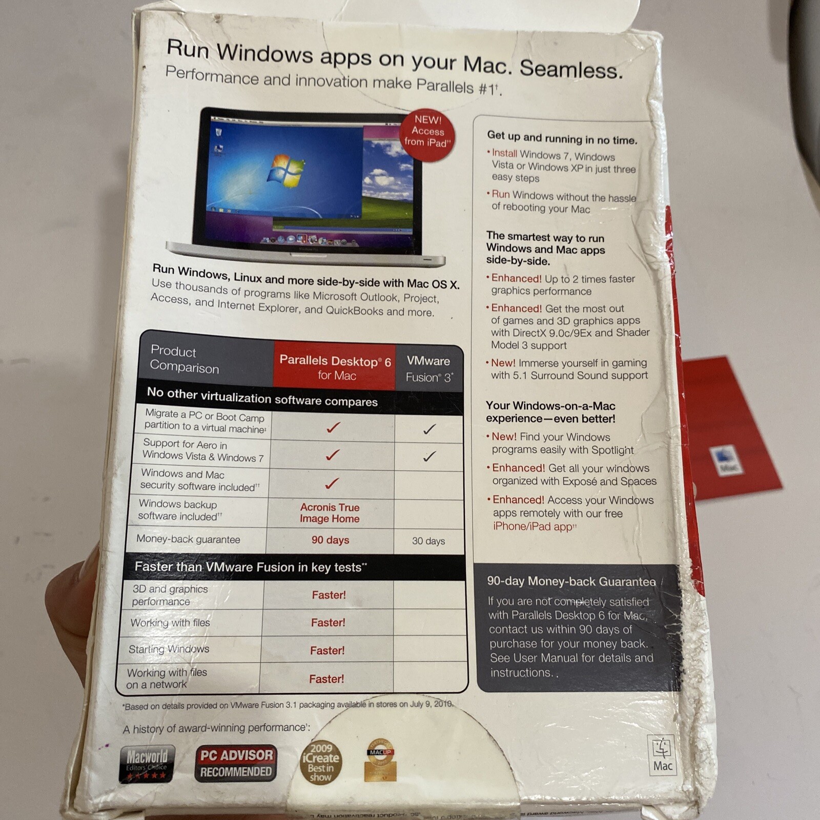 Parallels Desktop 6 for Mac Run Windows Applications Open Bad Box.