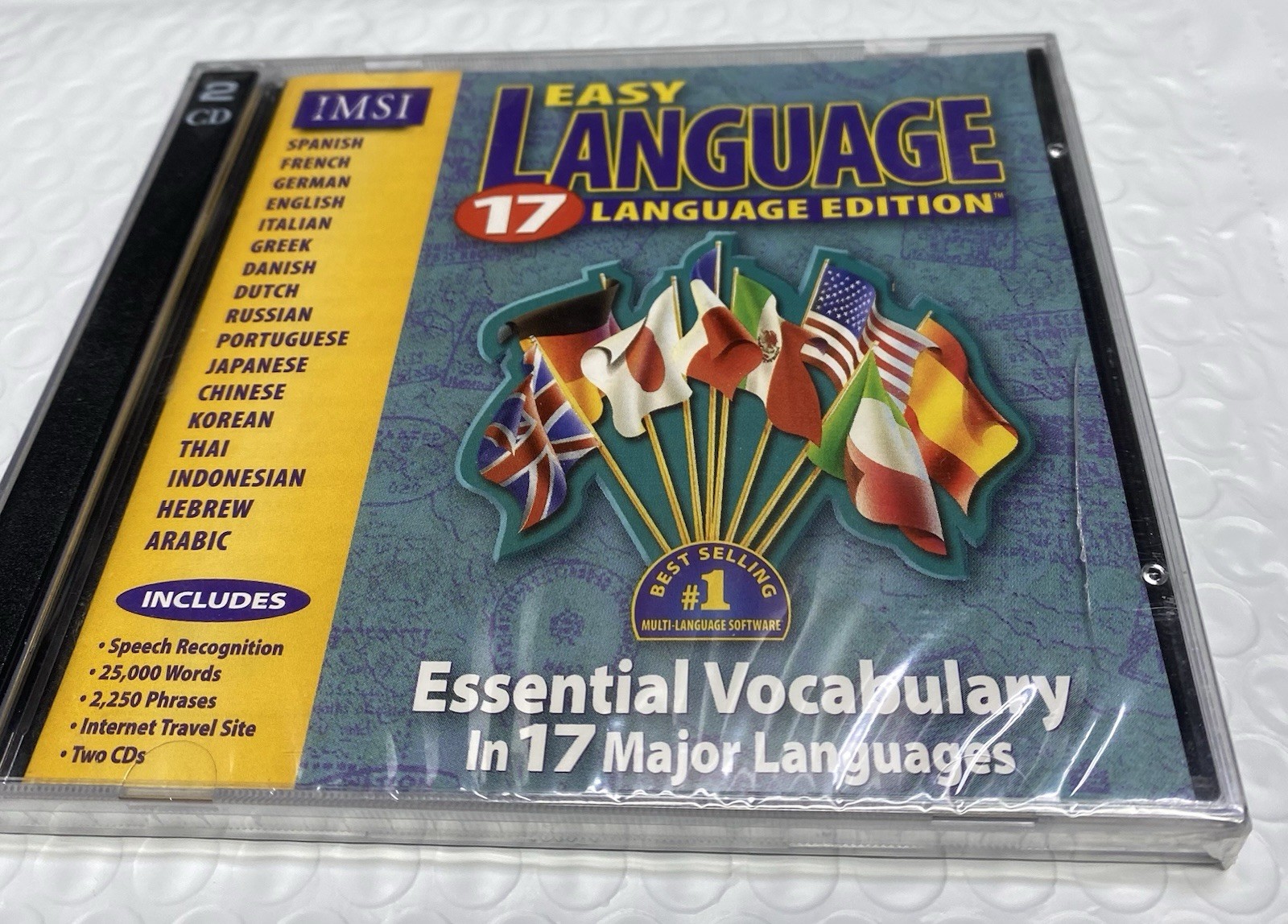 Easy Language CD-ROM 17 Language Edition Win Mac Vintage 1996 New Sealed