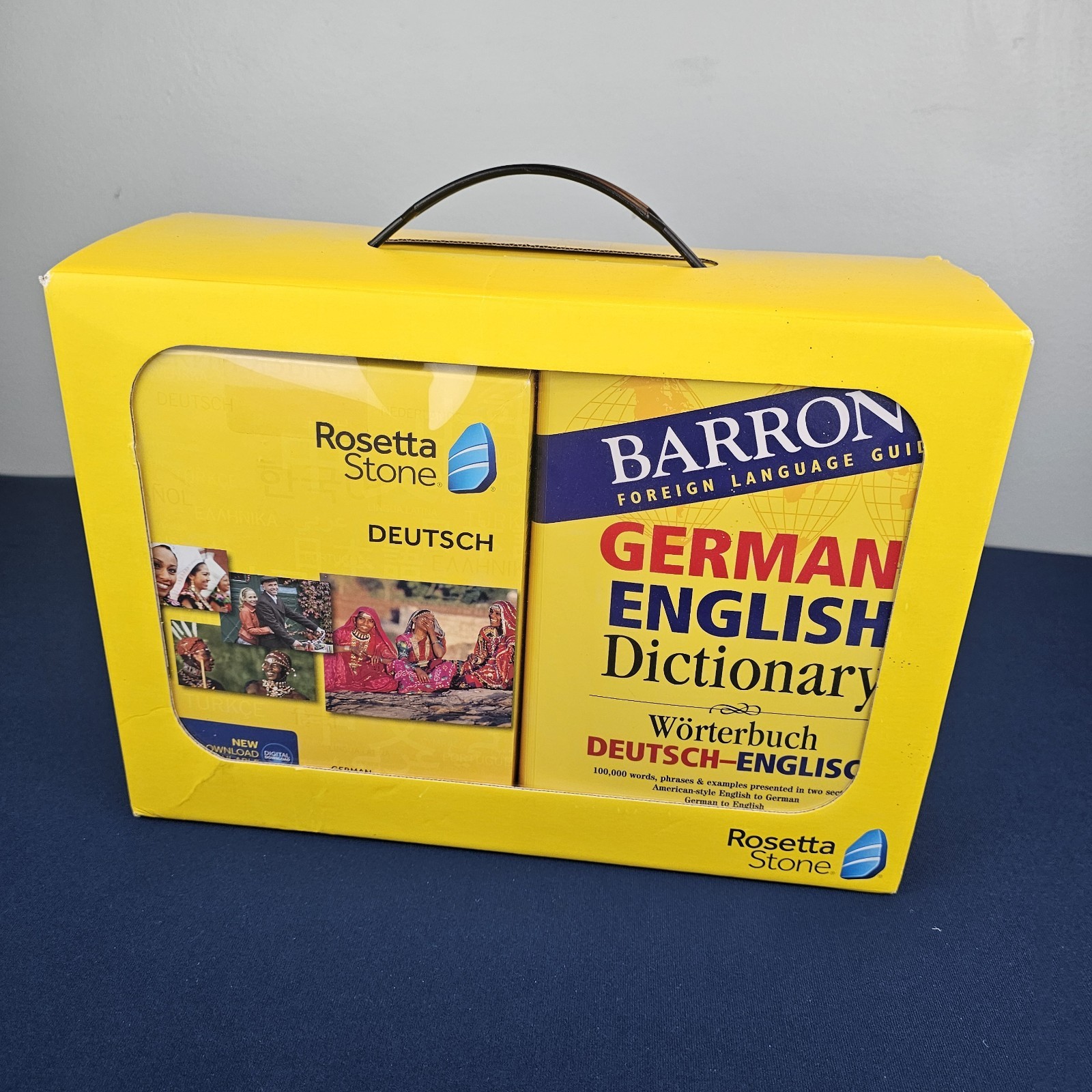 Rosetta Stone Deutsch (German) Level 1-5 set with Barron’s Dictionary – NIB
