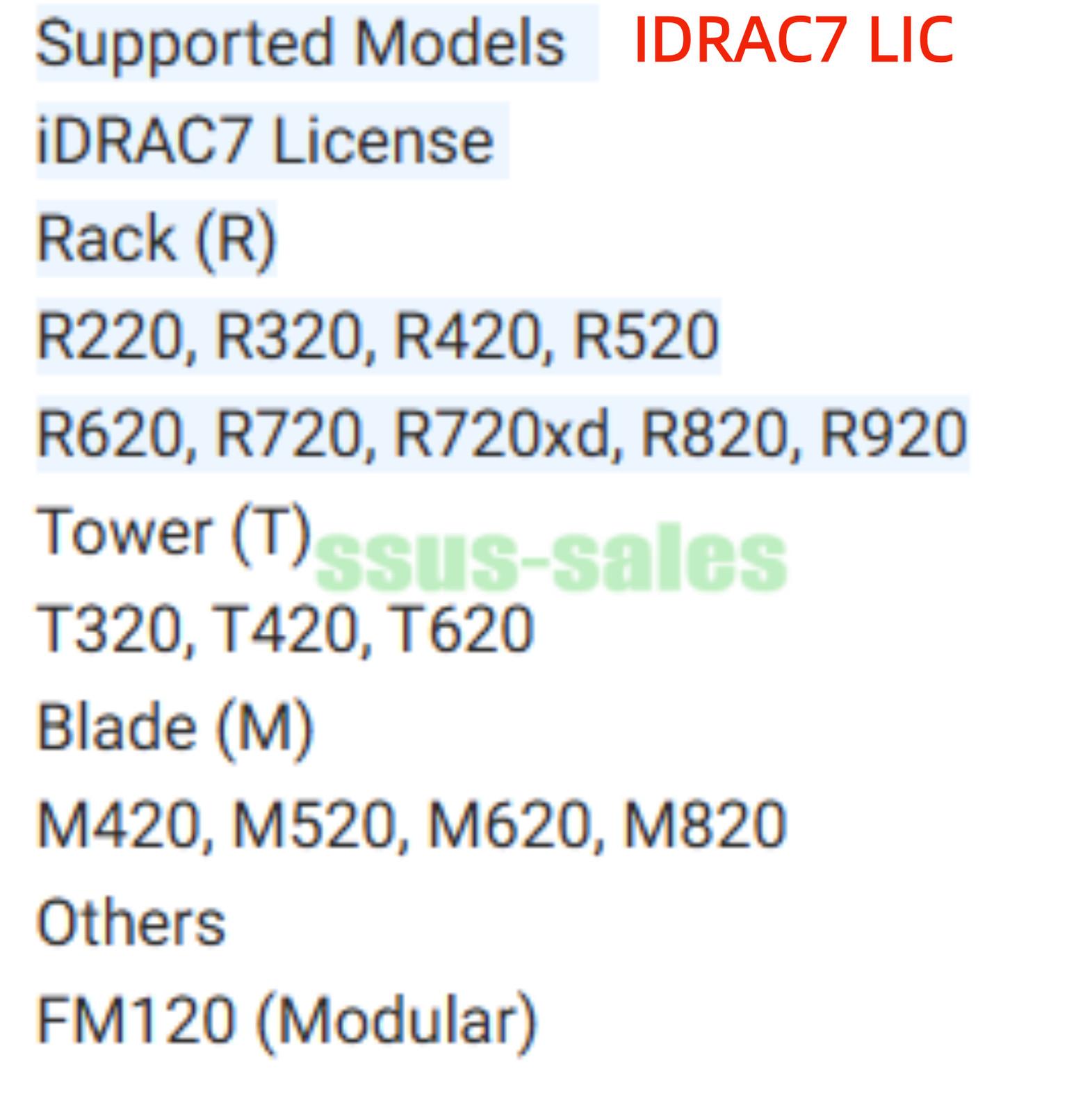 iDRAC7 Enterprise License for Dell PowerEdge R620, R720, T620 12th Gen Servers