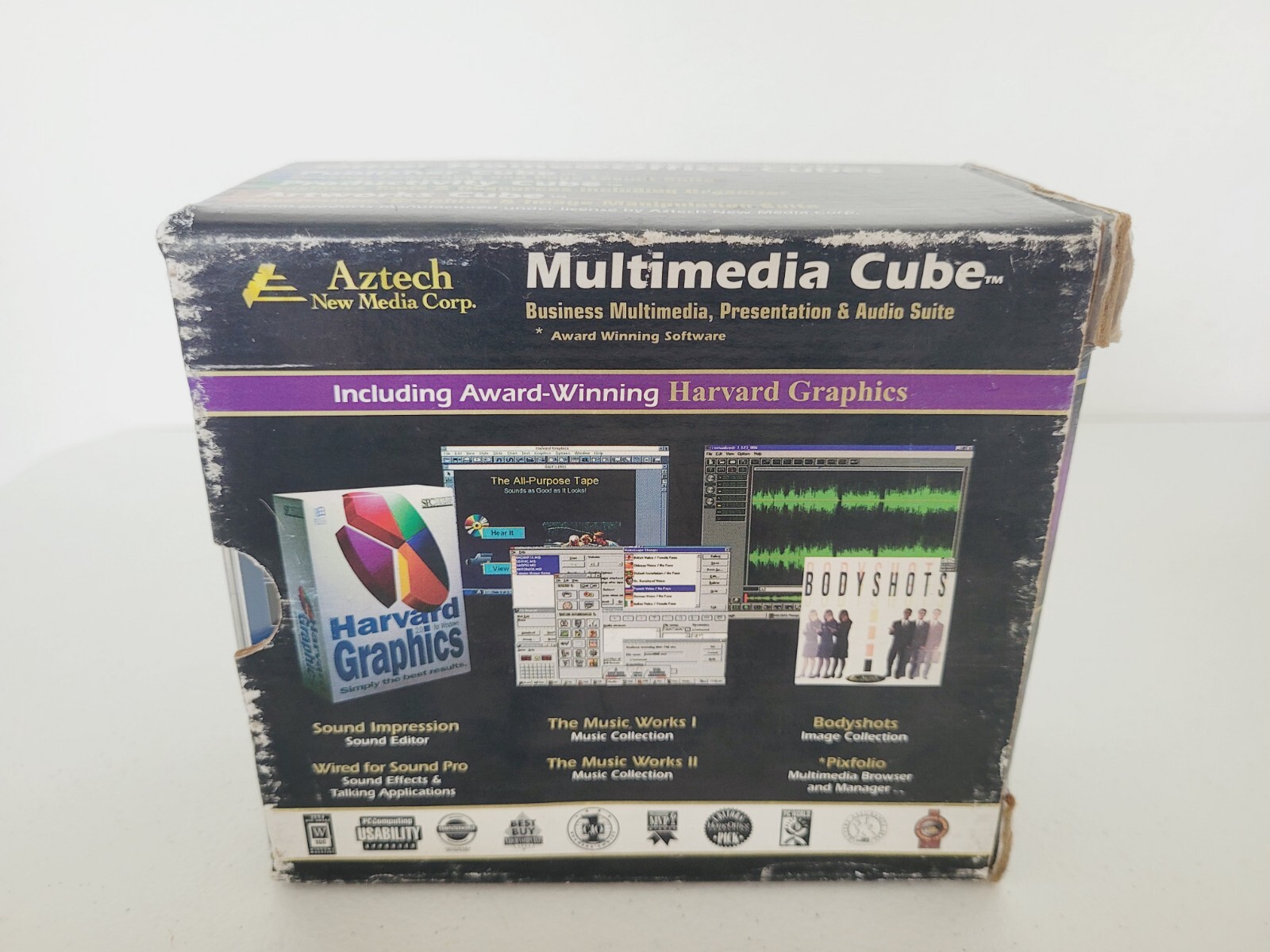 Aztech Multimedia Cube Presentation & Audio Suite With Harvard Graphics Set