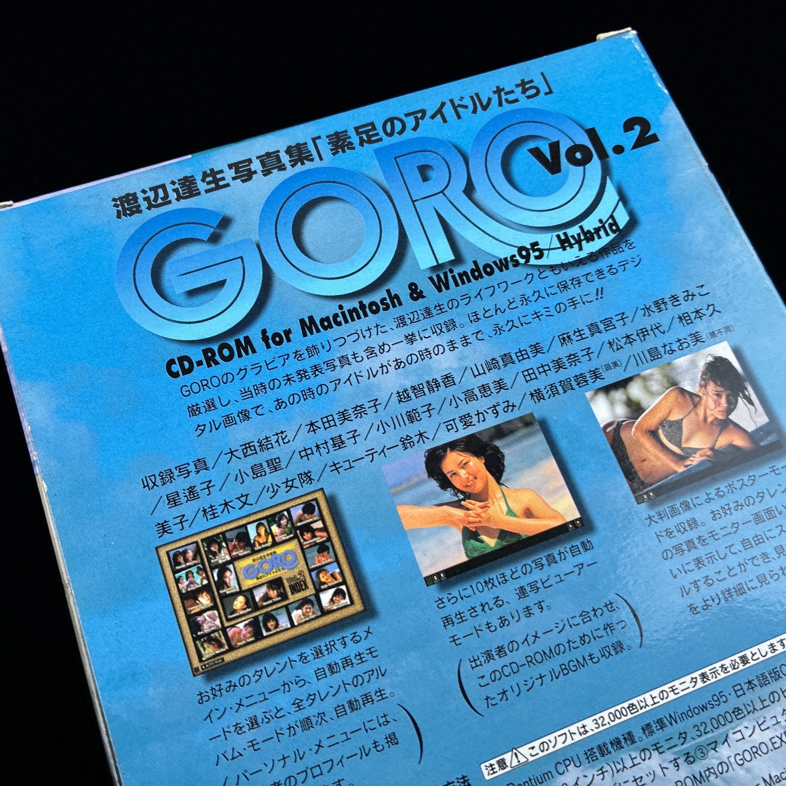 GORO Vol. 2 Tatsuo Watanabe Barefoot Idols Hybrid CD-ROM Idol Photobook Japan