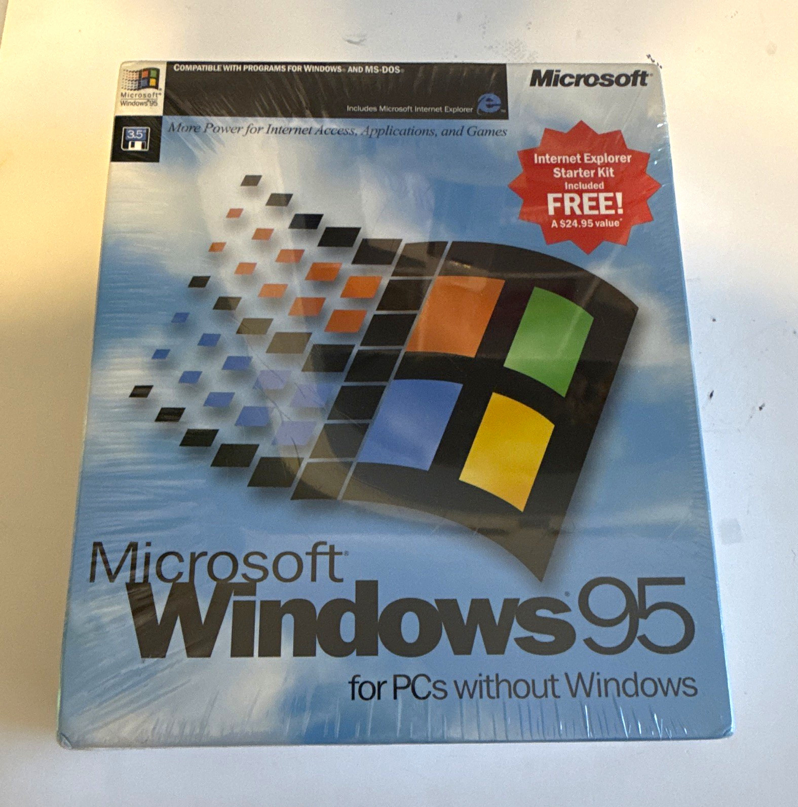 Microsoft Windows 95 Operating System 3.5″ Floppy Part No. 94256 RARE