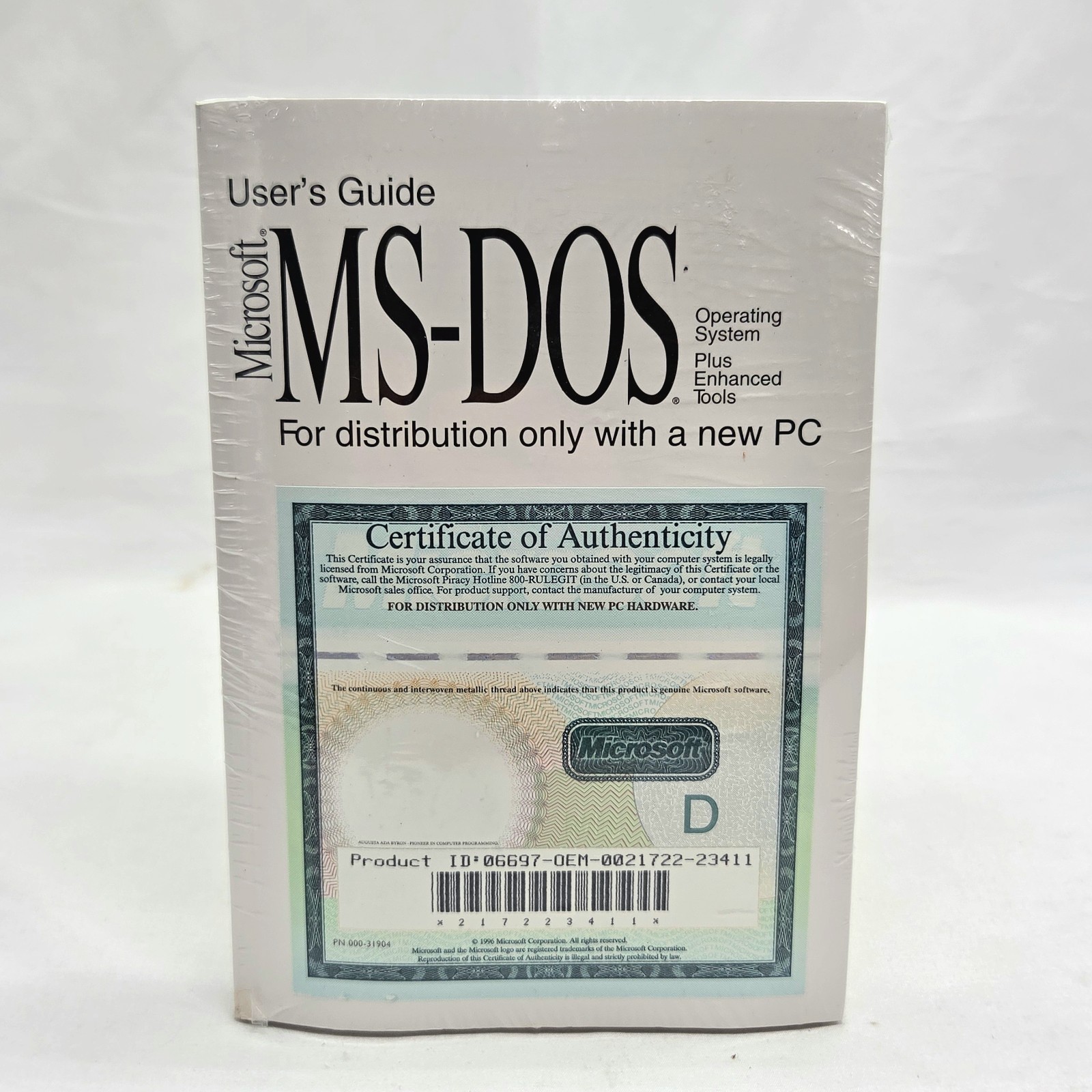 Genuine: Microsoft MS-DOS 6.22 Full Version Plus Tools 3.5 disks, COA New Sealed