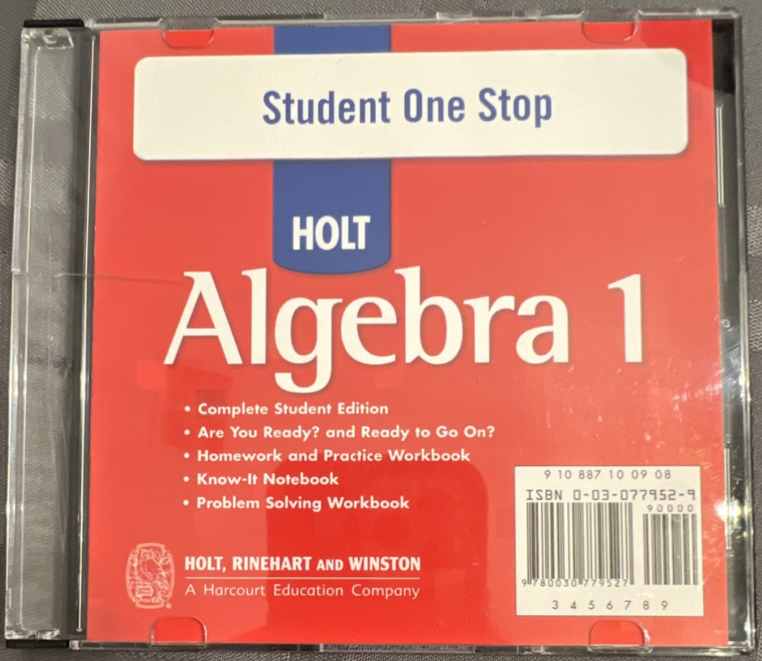 HOLT Student One Stop Algebra 1 Education CD-ROM English Mac/Windows (1 Device)