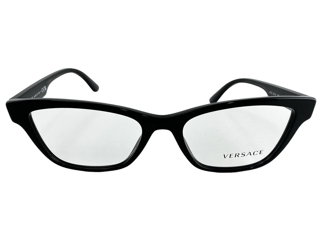 Versace NEW Black Pillow Womens Fashion Frames 55-18-145 Eyeglasses VE3316