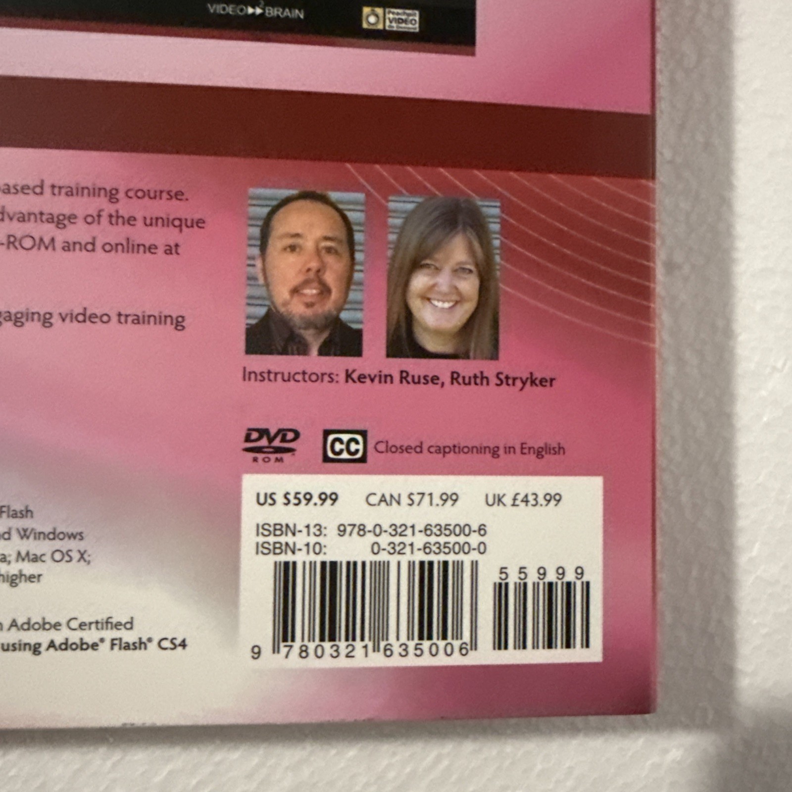 Adobe Flash CS4 Professional Learn By Video Plus Guidebook 2010 Digital Training