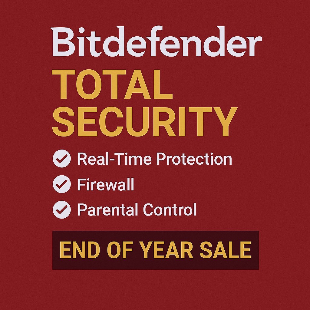 Bitdefender Total Security 3 Years 3 Devices Activation (LATEST VERSION)