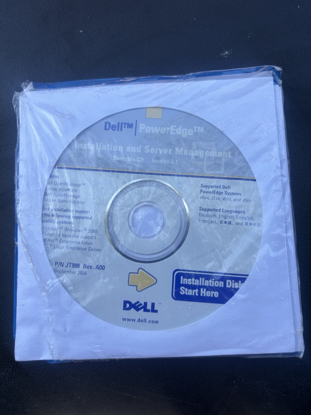 Dell PowerEdge Utility Suite CD Set Version 5.1 Windows & Linux Multi-Language