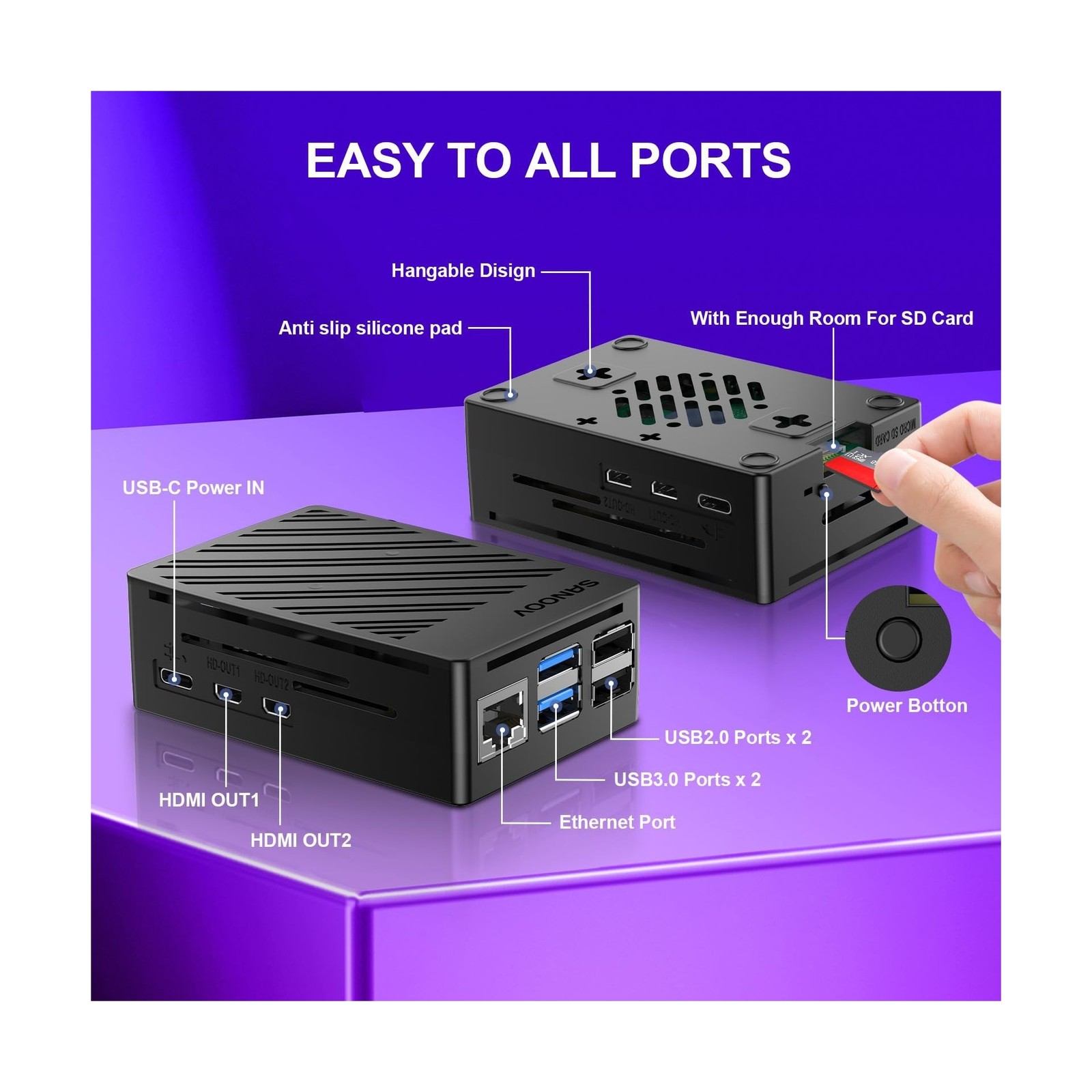 Starter Kit for Raspberry Pi 5 16GB RAM with Active Cooler, RPi 5 ABS Case an…