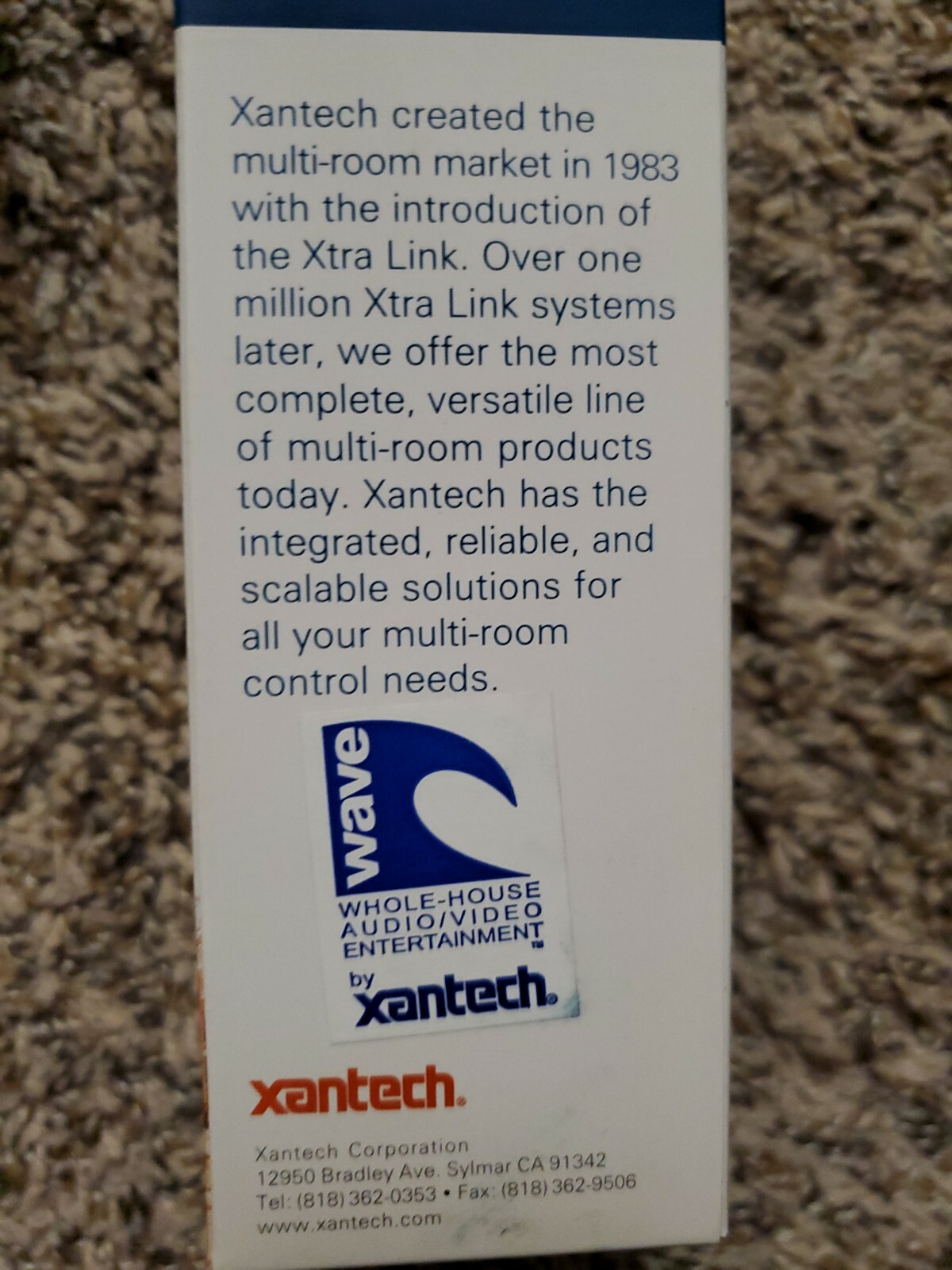 Xantech Home KM6W SmartPad3 6 Source Key Module White 6 Basic Functions