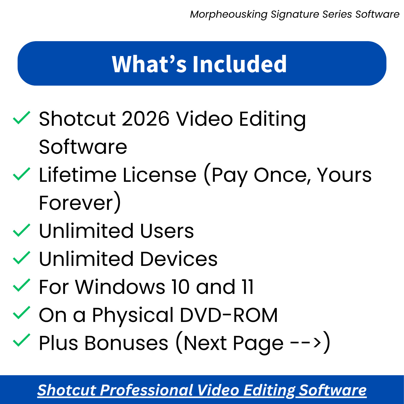 Shotcut PRO 2024 Video Editing Software Full Version DVD Lifetime for Windows