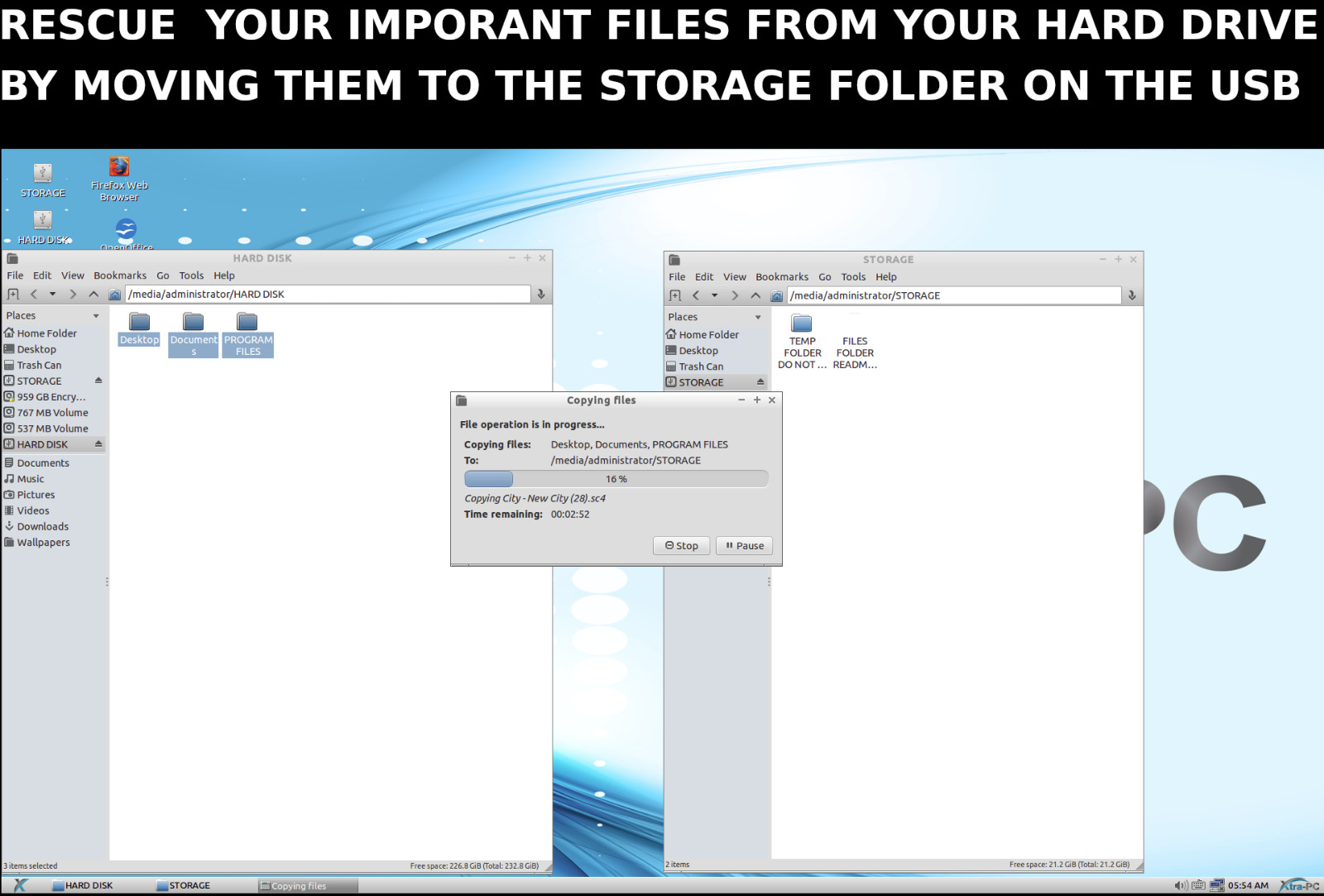 32 GB XTRA-PC ULTRA ON A USB 3.0, BUSINESS AND EDUCATIONAL OPERATING SYSTEM