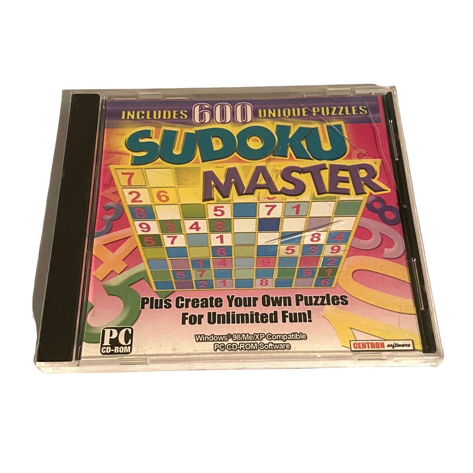 Sudoku Master PC CD ROM 600 Unique Puzzles New Sealed