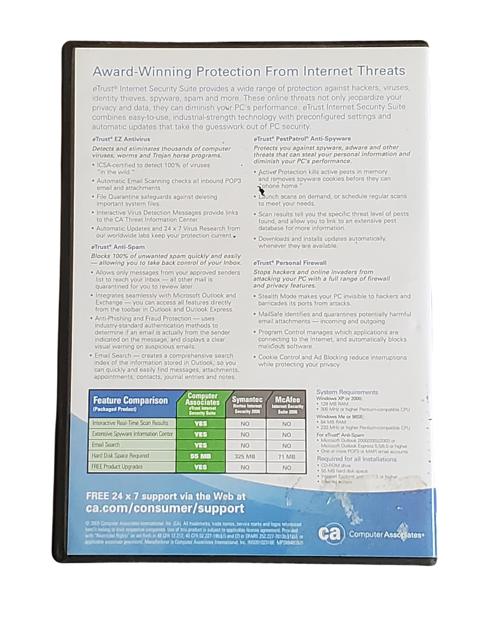 Computer Associates eTrust Internet Security Suite – Total Internet Protection