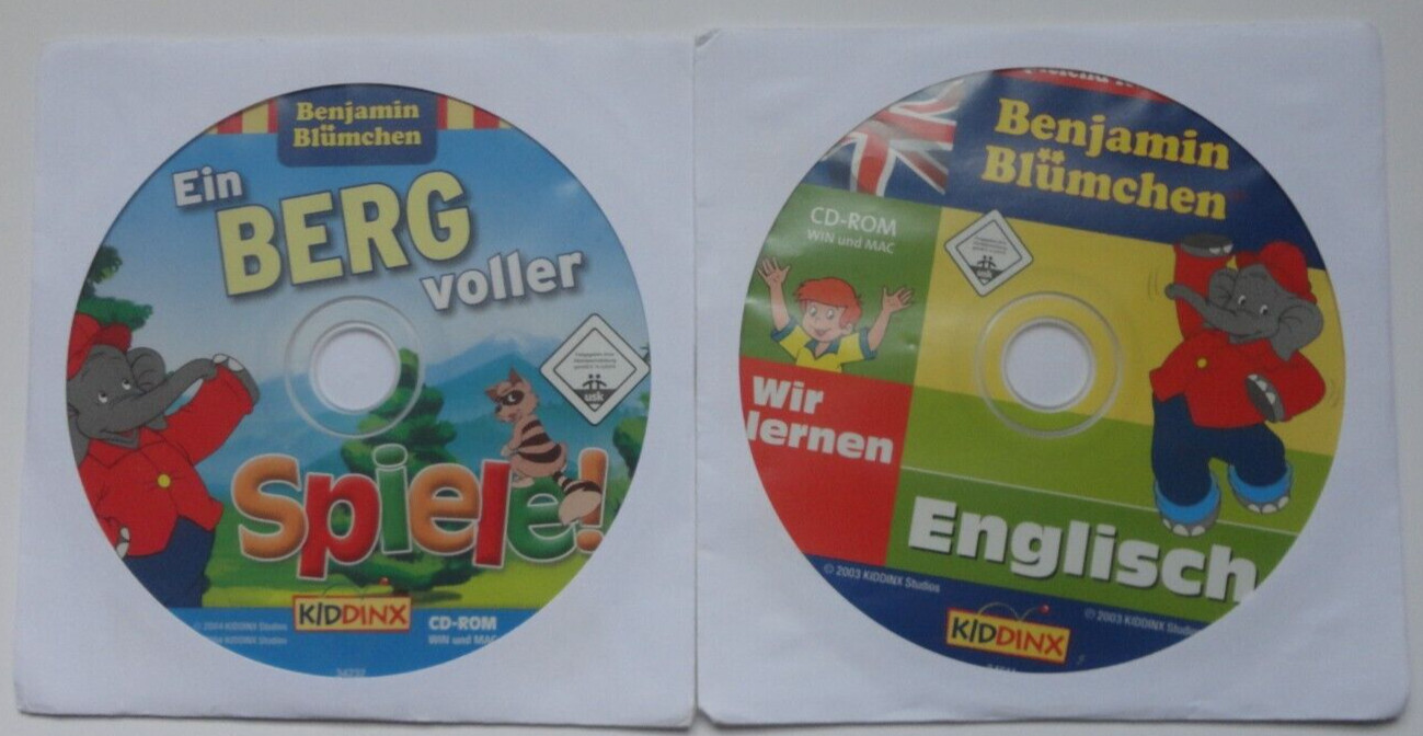 Benjamin Blümchen 2 x CD We Learn English + A Mountain Full of Games (2003)