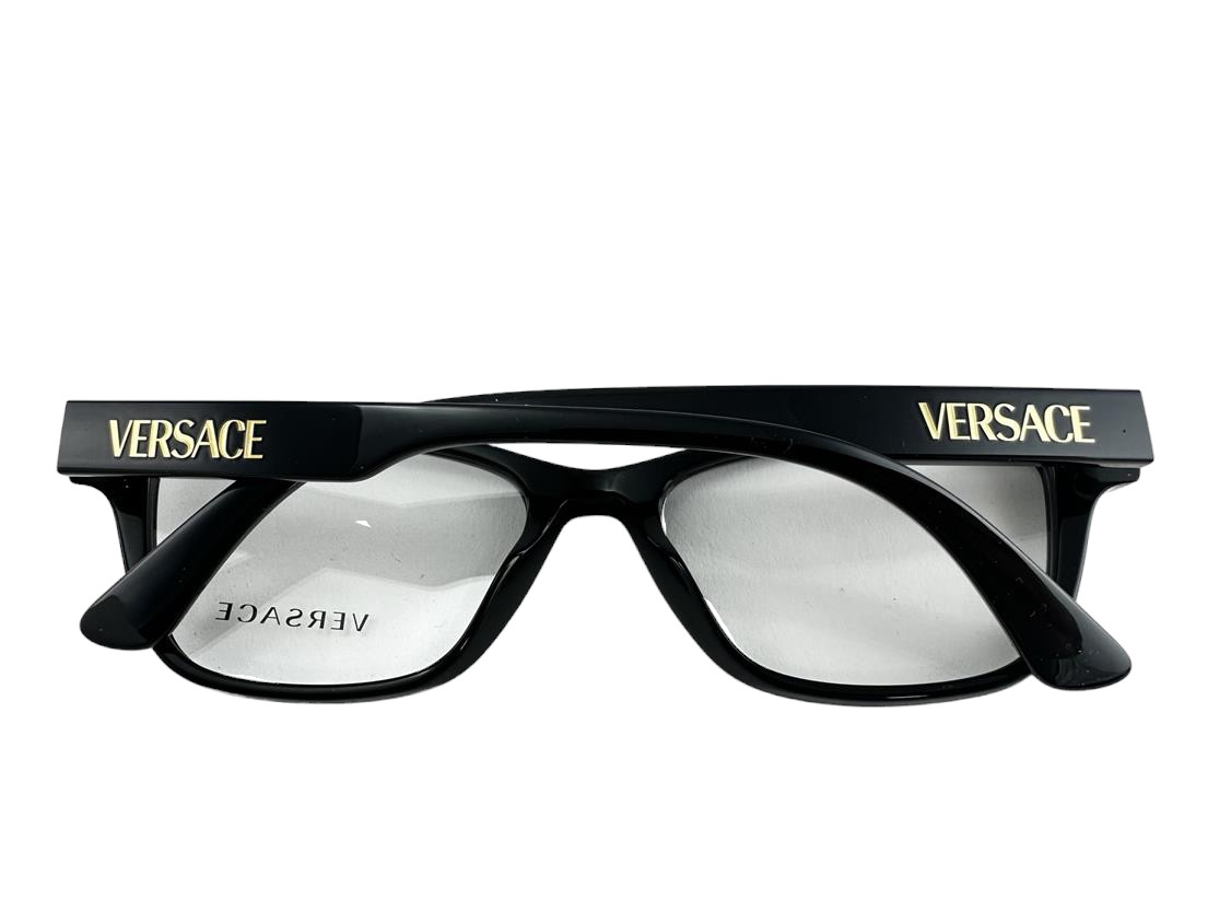 Versace NEW Black Pillow Womens Fashion Frames 55-18-145 Eyeglasses VE3316