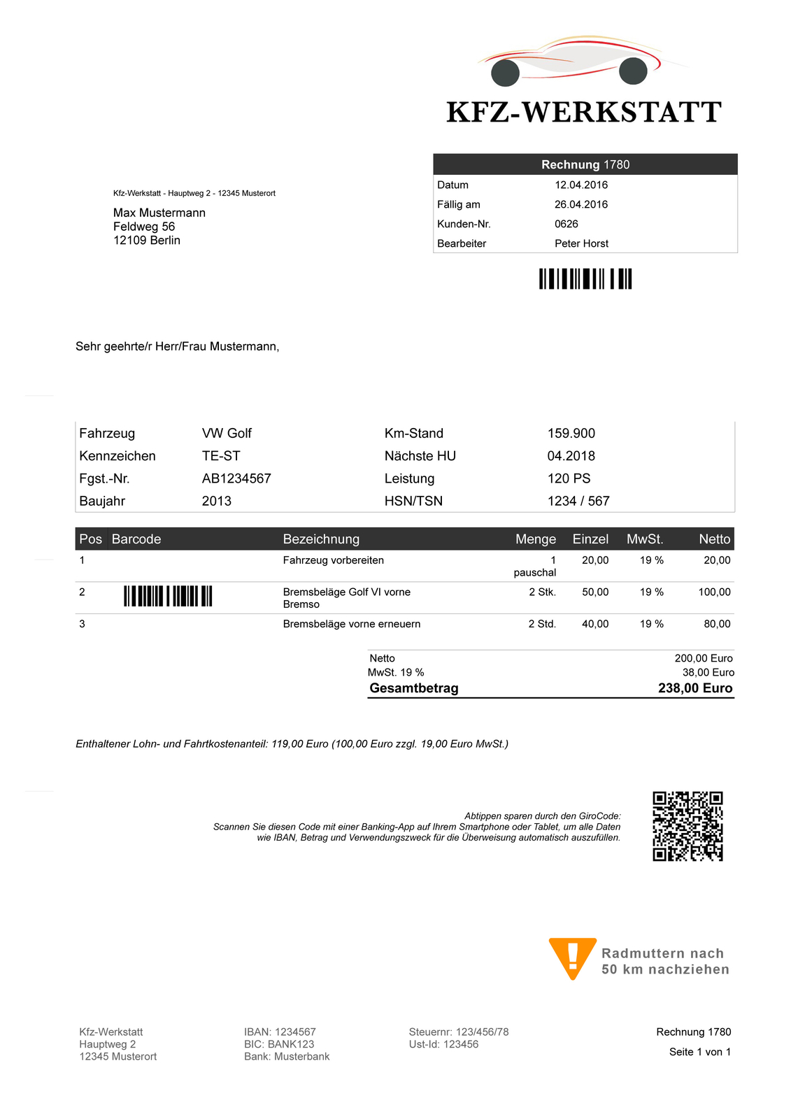 Invoice Manager Car Workshop Software, IT, Cars, Truck, KRAD