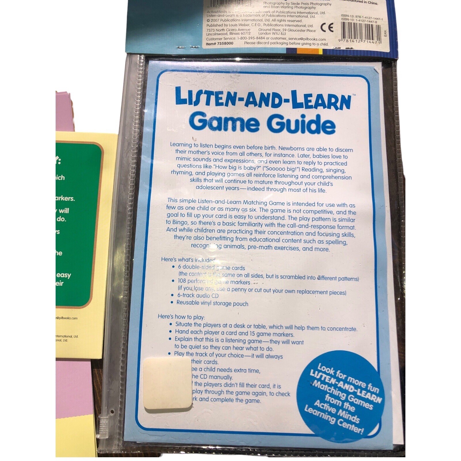 Listen & Learn Addition Educational Game Ages 5+ Fun with Numbers Active Minds