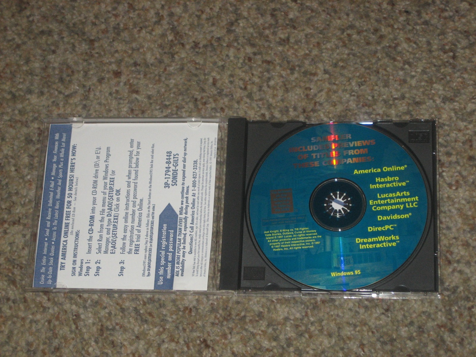 LucasArts Entertainment Demo Sampler PC CD-ROM Promo DOS/Win 95
