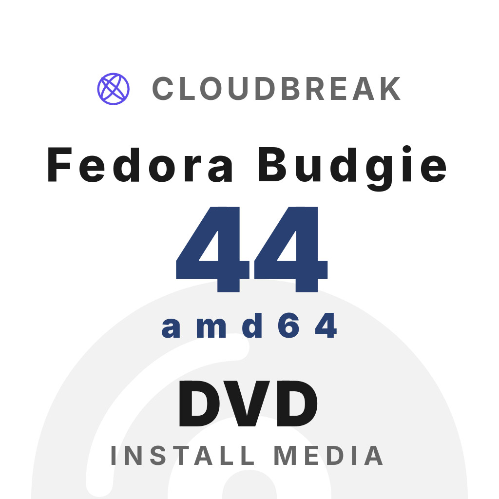Fedora Budgie 44 amd64 Bootable/Live Install DVD NEW