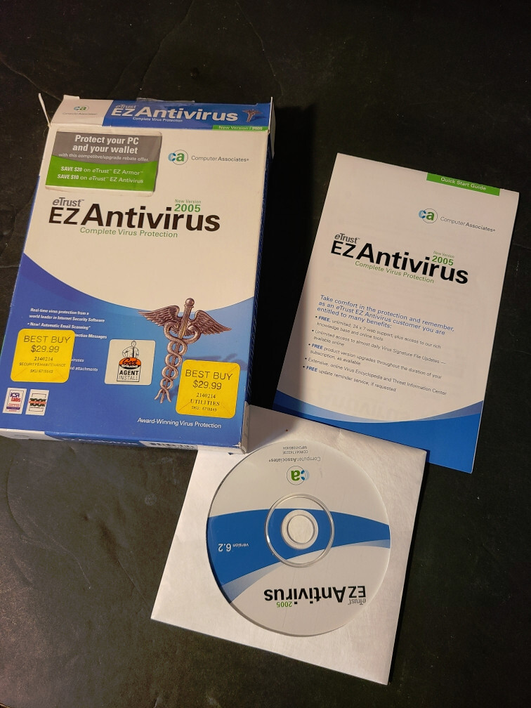Computer Associates CA eTrust EZ Antivirus 2005 Complete Virus Protection PC
