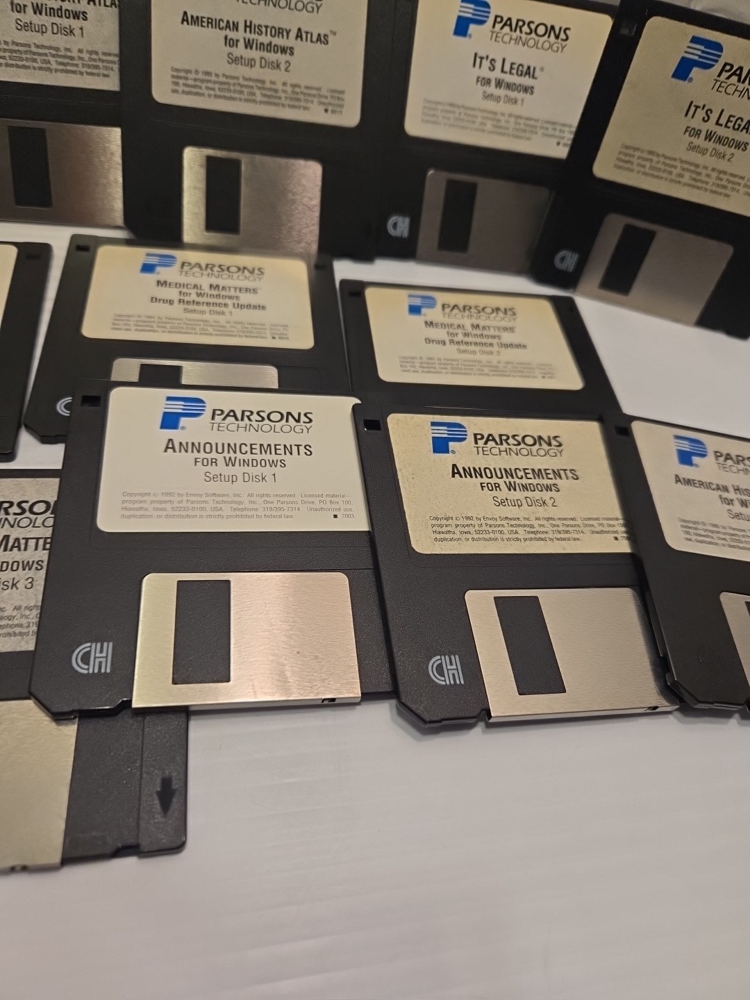 Parsons Technology Software Windows 3.5″ Floppy Medical History Legal Images