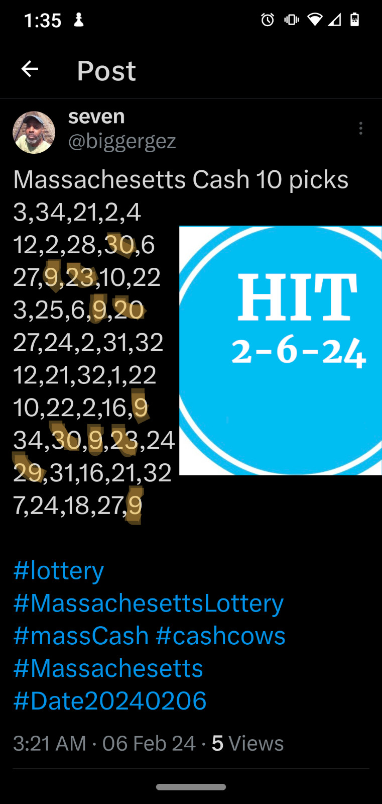 massachusetts Mass Cash Lottery Numbers software DVD for Windows 7 & 8 & 10