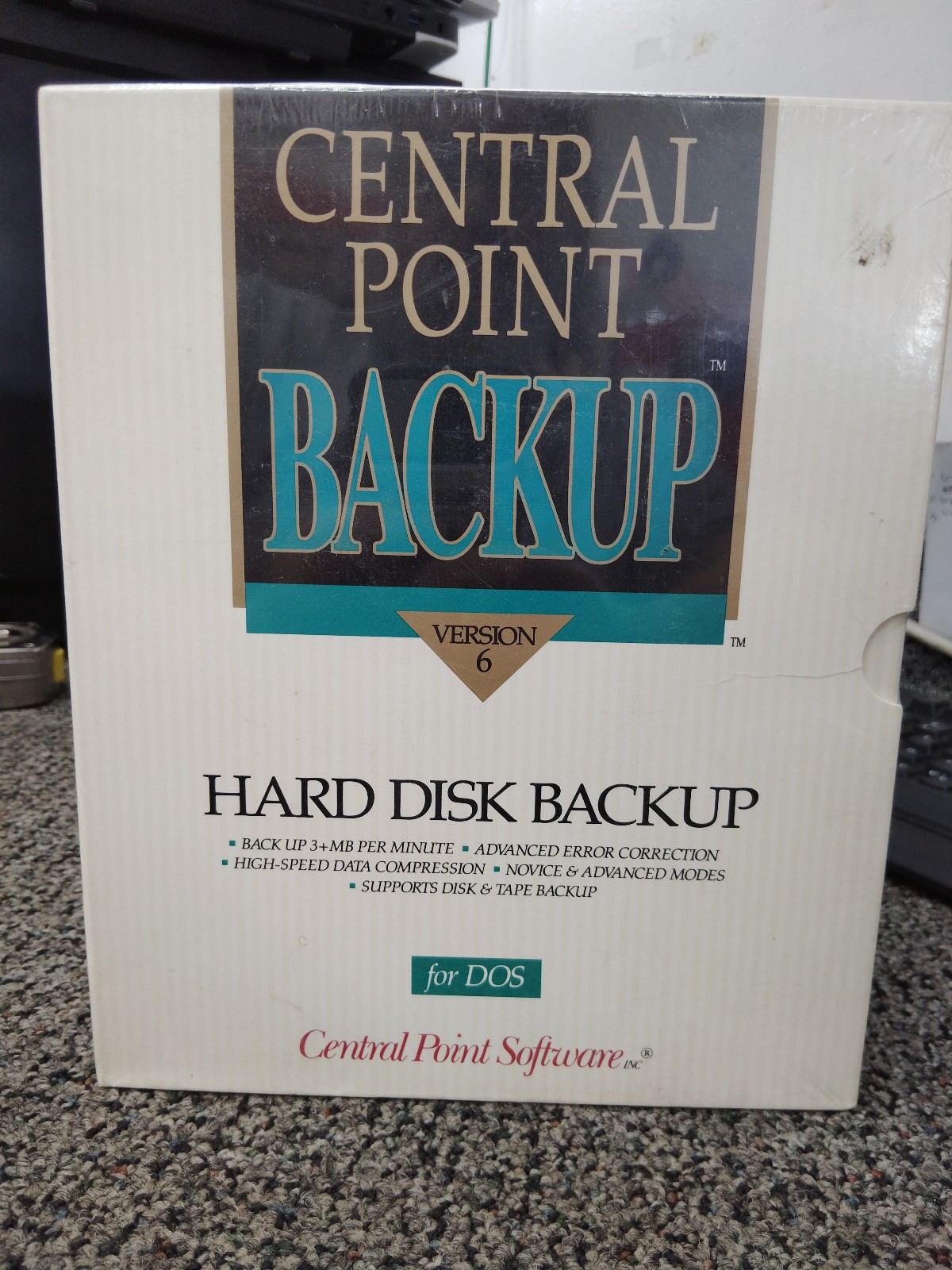 Vintage Central Point backup version 6 (HARD DISK BACKUP) Central Point Backup