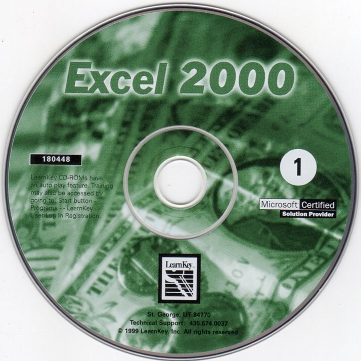 Learnkey MicroSoft Excel 2000 Training (PC-CD, 1999) Windows – NEW CD in SLEEVE