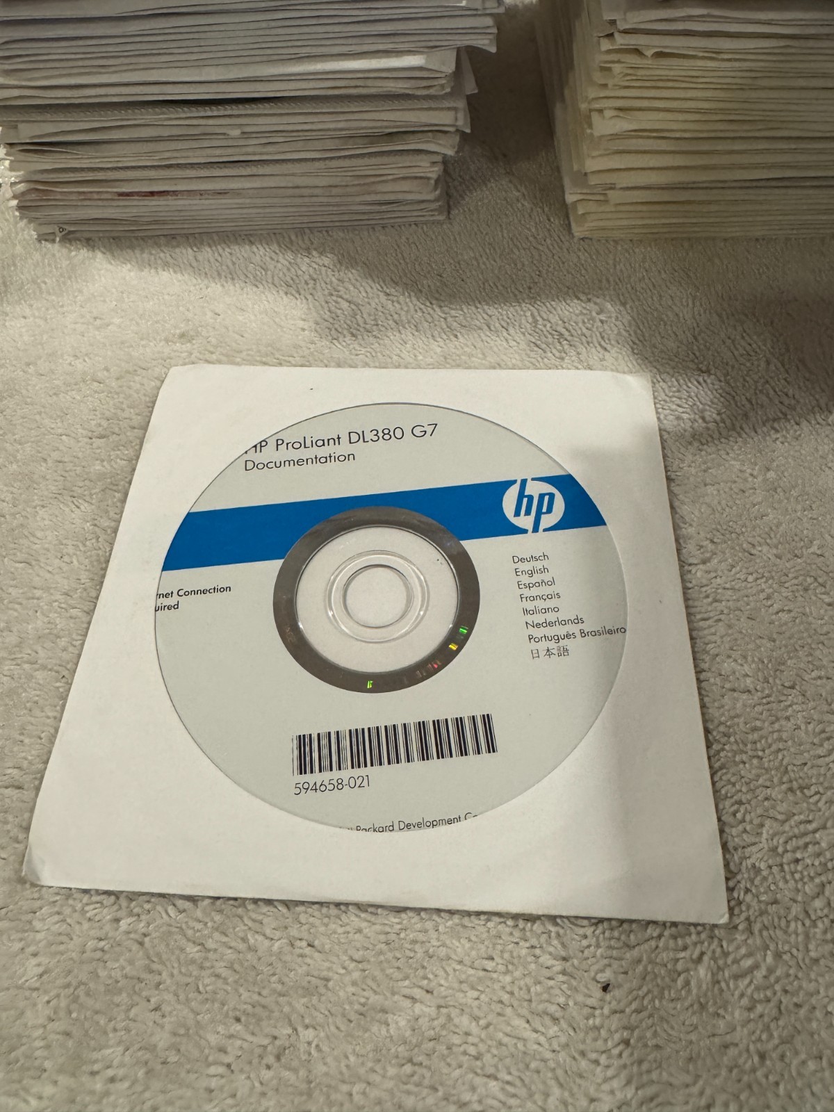 HP ProLiant DL380 G7 Documentation CD – GOOD CONDITION!!!