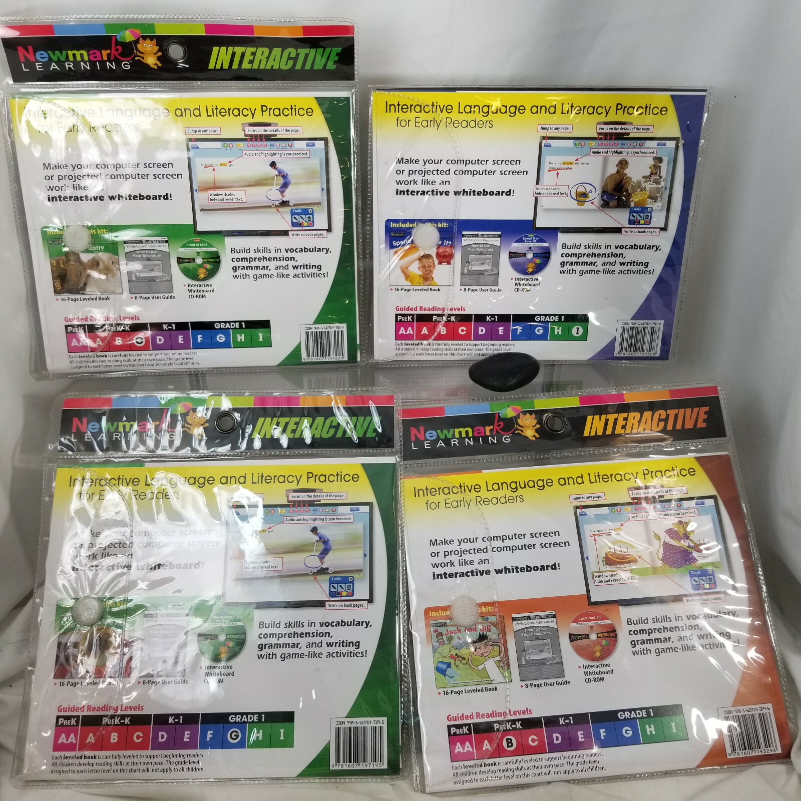 White Board Resources 4 CD Rom Guided Reading pre K to 1st Lessons HOME SCHOOL