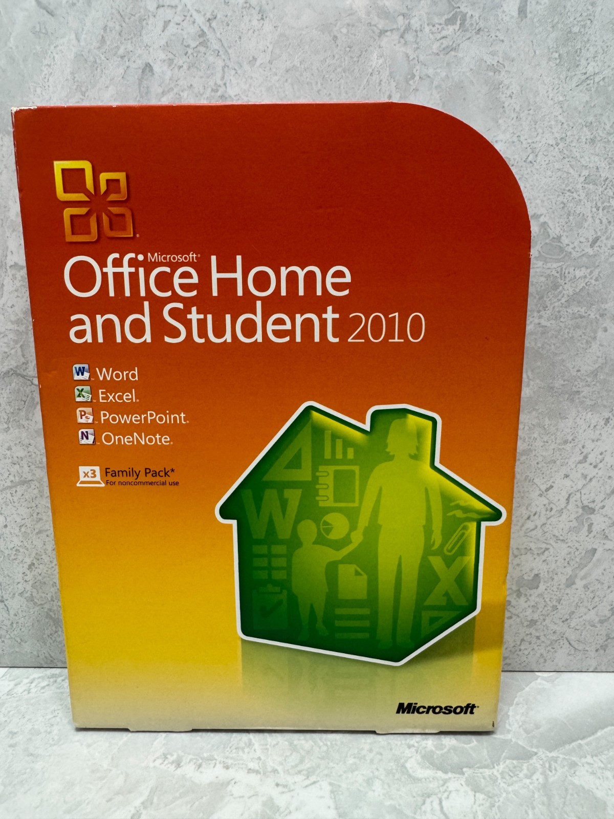 Genuine Microsoft Office 2010 Home and Student Family Pack for 3 PCs RETAIL Box