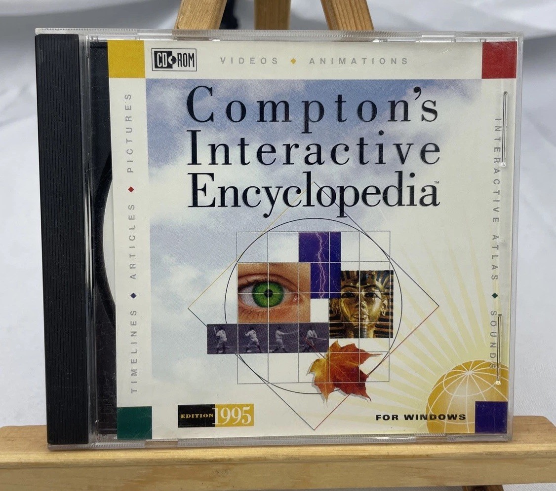 Compton’s Interactive Encyclopaedia PC CDROM 1996 Windows 95