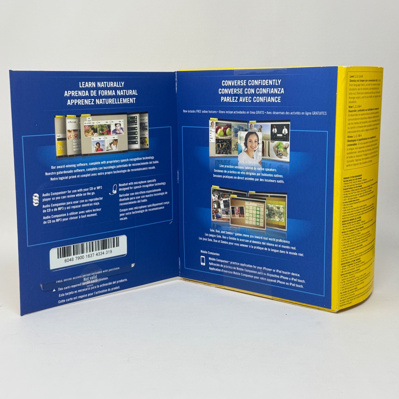 Rosetta Stone French Totale Ver 4 Levels 1 2 3 & 4 Set Windows Mac SEALED