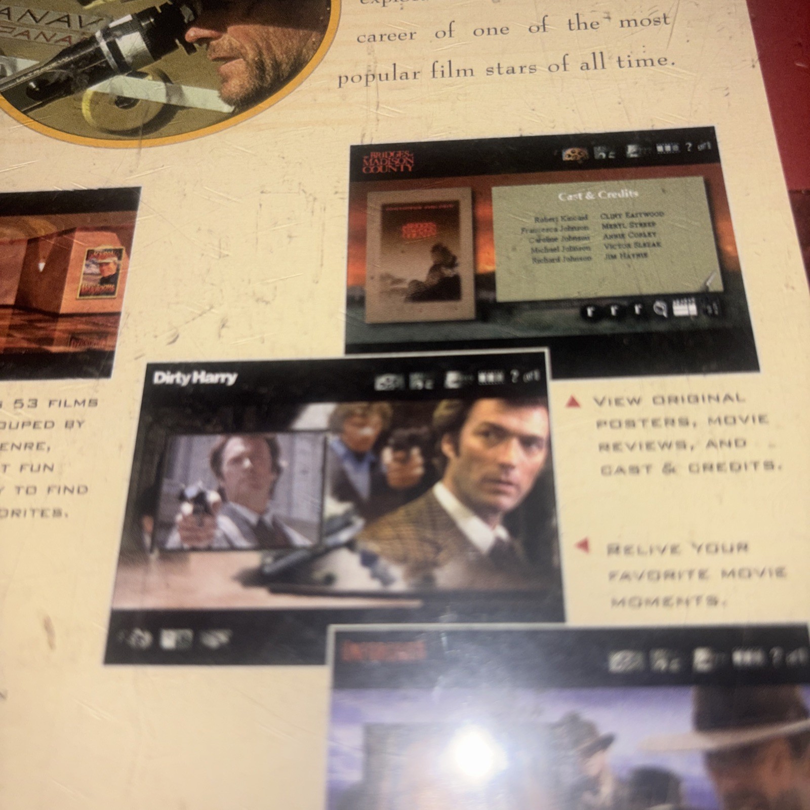 Vintage MS Windows 95 Clint Eastwood Collector Set New SEALED Rare Movie Game