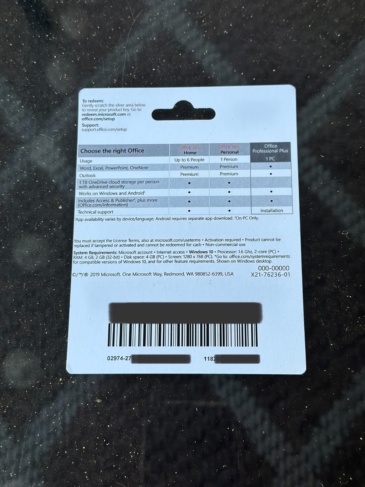 Microsoft Office Pro Plus 2019 Lifetime 1 PC Genuine Retail