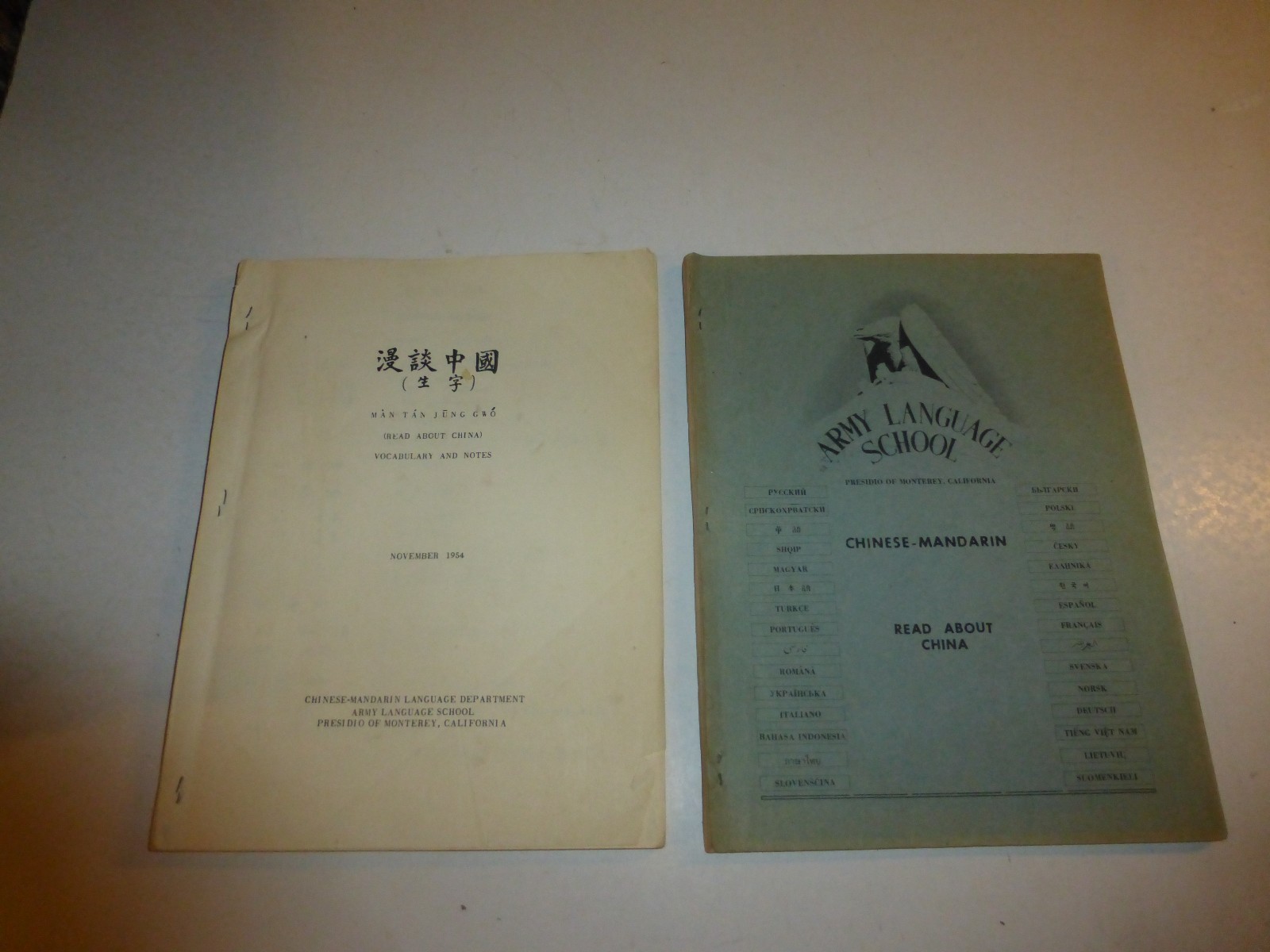 2 LotChinese-Mandarin Basic Course,Read About China,Army Language School,1955 66