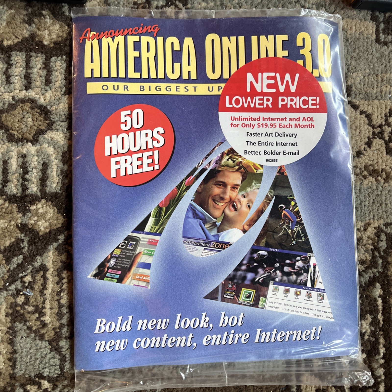 Vintage America Online AOL Internet Software CD Lot Of 16 Brand New Sealed NOS