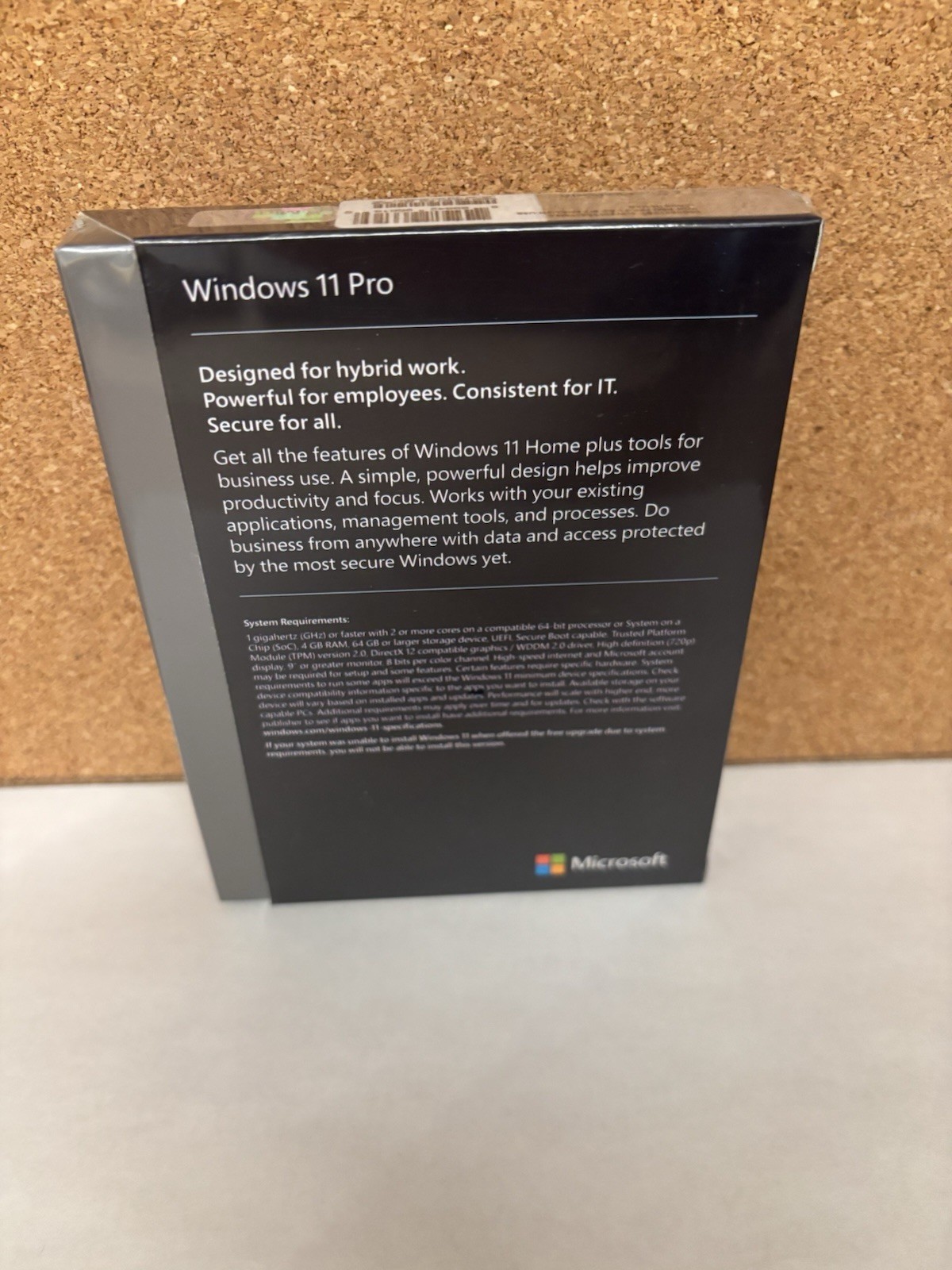 Microsoft Windows 11 Pro Operating System Software Retail Box