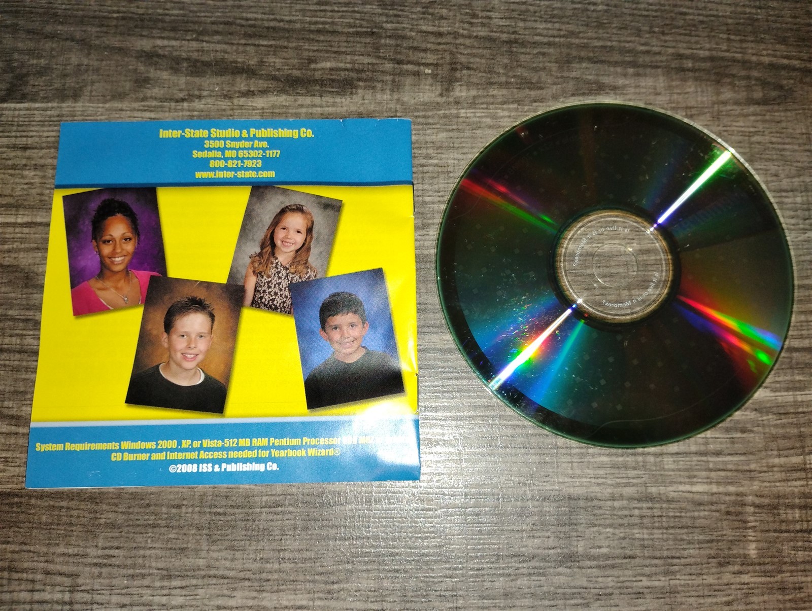 SchoolDex v 8.9 CD-ROM Inter-State Studio 2008-2009 Yearbook Wizard 5.0 Wind. XP