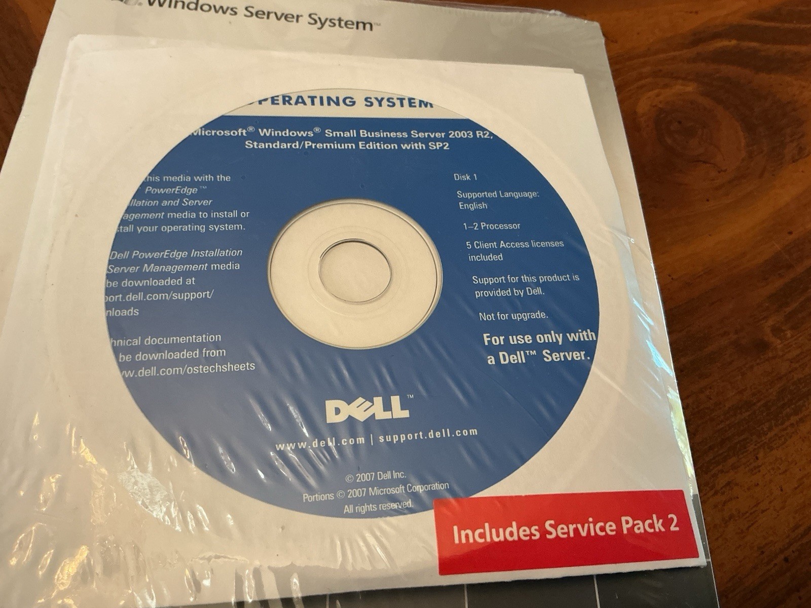 Windows Small Business Server 2003 Standard/Premium Edition with SP2 New Sealed