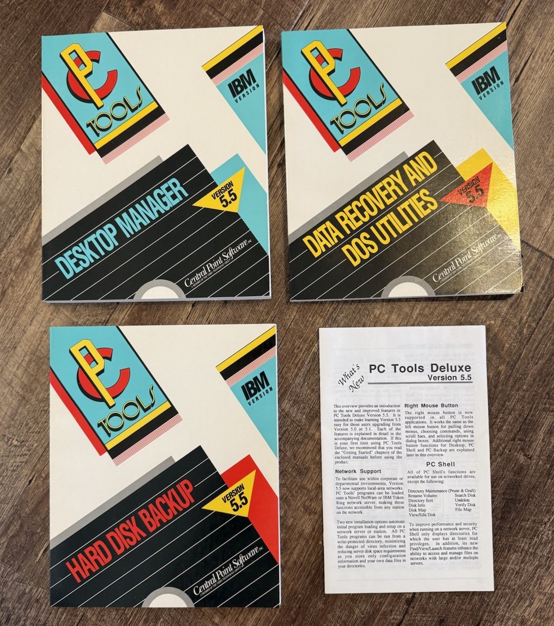 VTG PC Tools Deluxe Version 5.5 IBM PC 5.25 Disks Complete Boxed Central Point