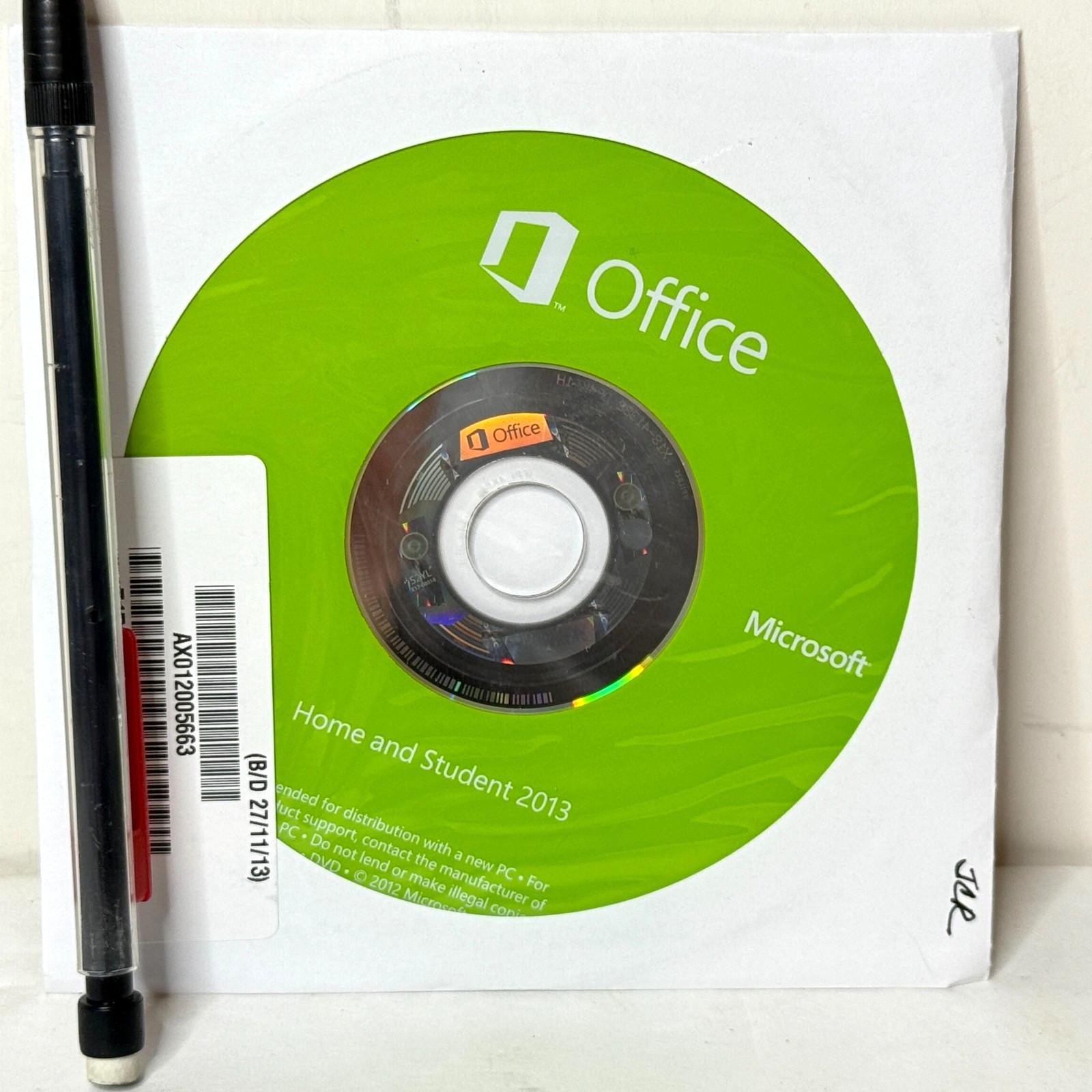 Microsoft Office Home and Student 2013 w/Key Windows Software DVD-ROM PC