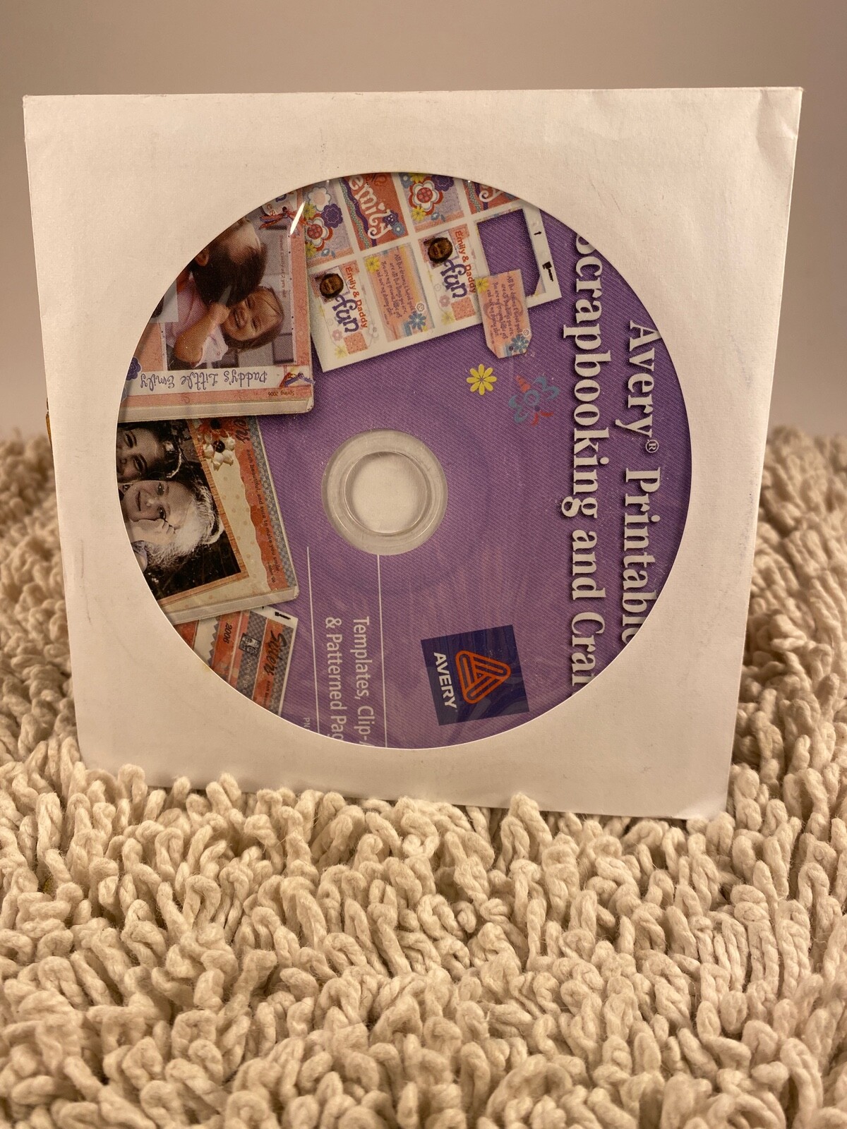 Avery Printable Scrapbooking And Crafts PC CD templates clip-art patterned pages