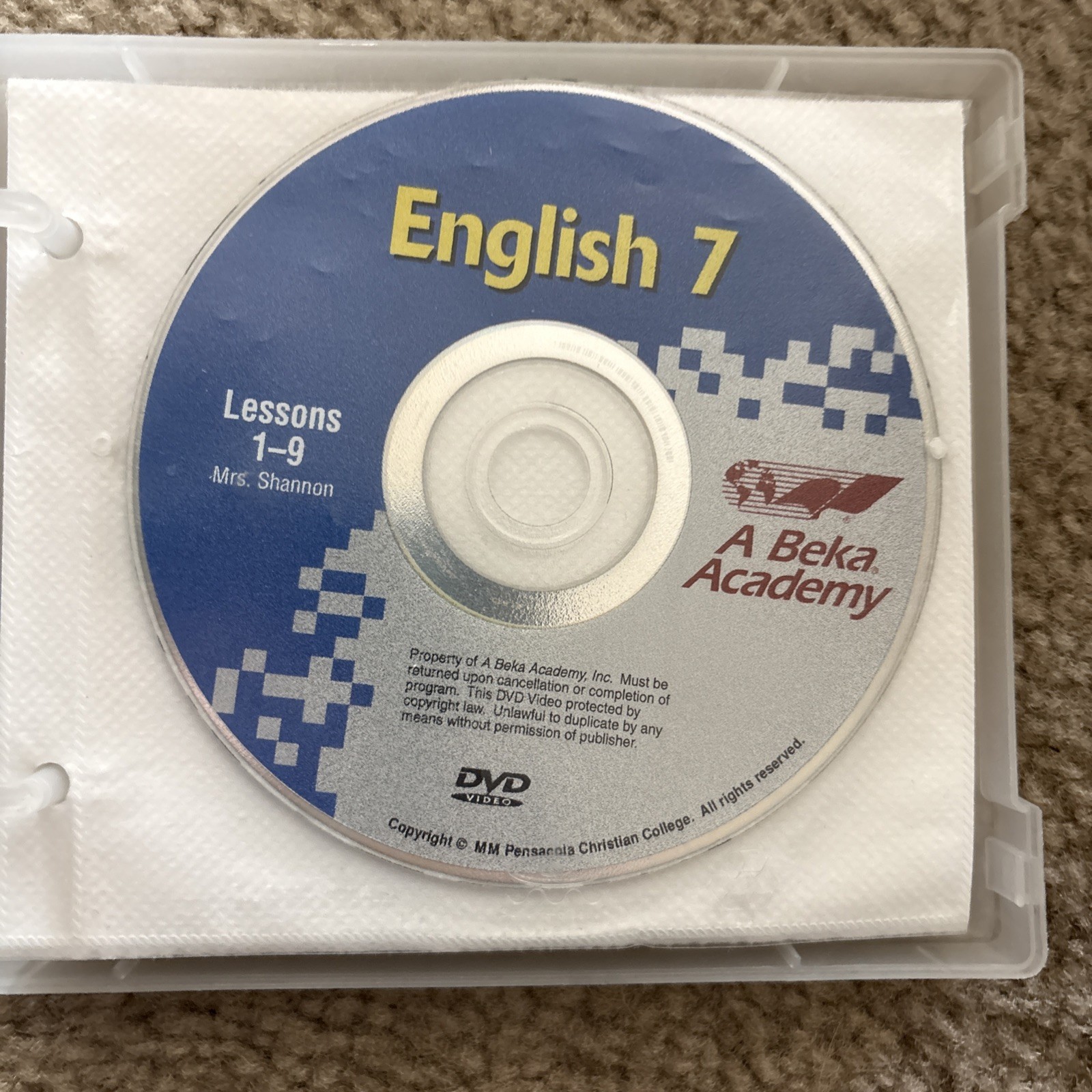 Homeschool English 7 set complete Curriculum lessons 1-108 a b e k a