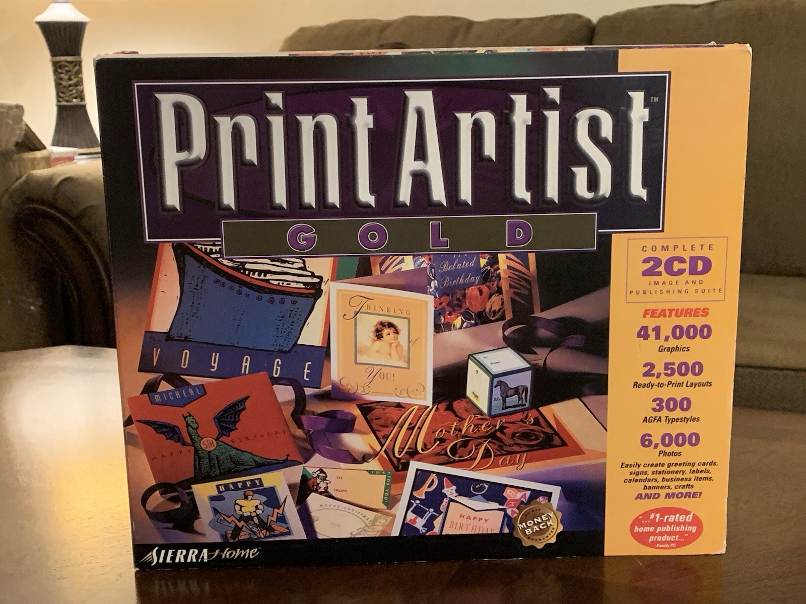 PRINT ARTIST GOLD, 2 CDs, Images, Photos, Layouts, Fonts for Windows and Mac
