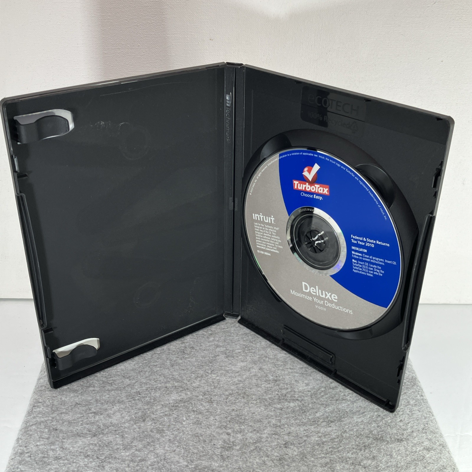 Turbotax 2009 Deluxe Federal & State Returns Fed E-File Win/Mac Mint Condition