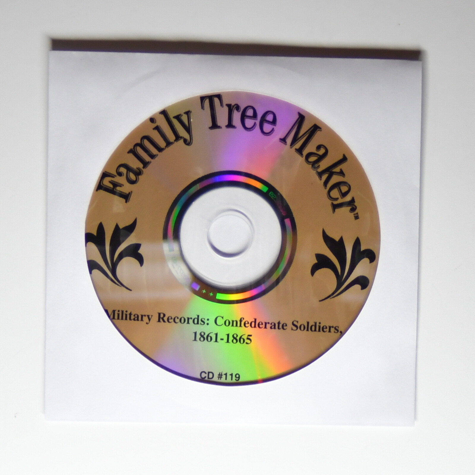 Broderbund Family Tree Maker CD # 119 Confederate Soldiers 1860s